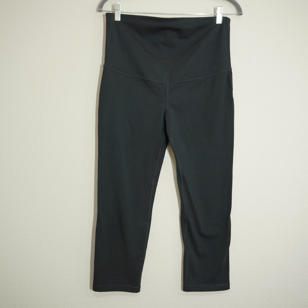 GapFit Size Small Maternity Leggings Women Black Blackout Technology Cropped